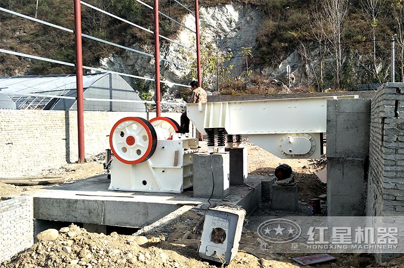 固定式69鄂破處理建筑垃圾現(xiàn)場(chǎng)