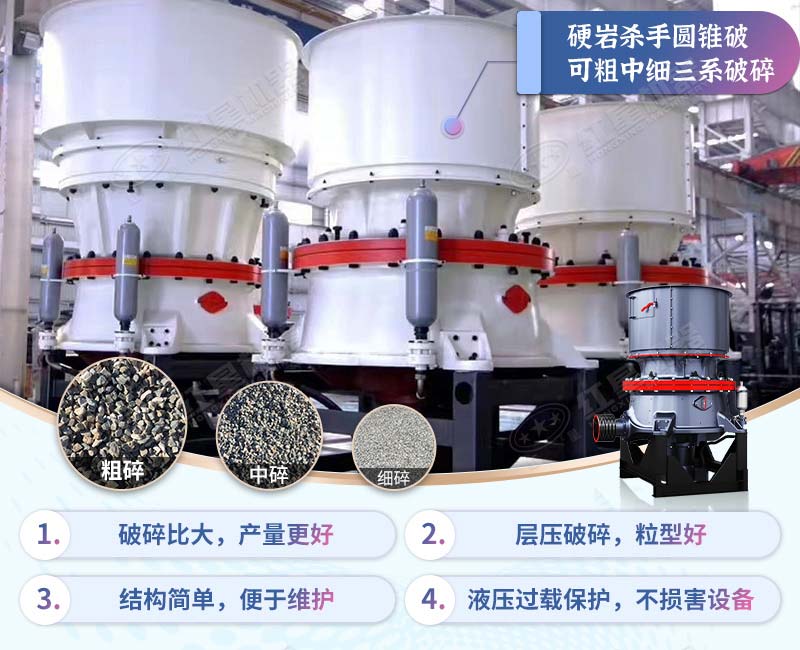 紅星機(jī)器生產(chǎn)的單缸圓錐破